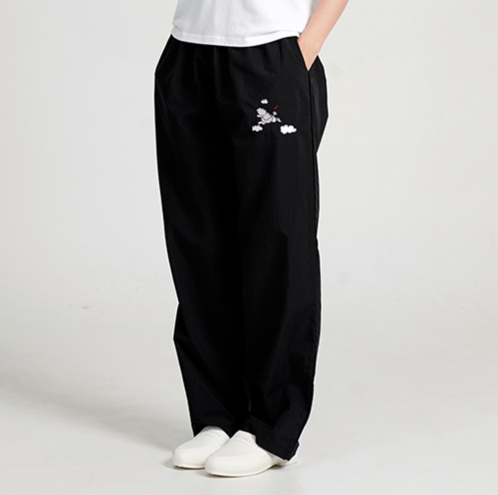 puffy wide pants